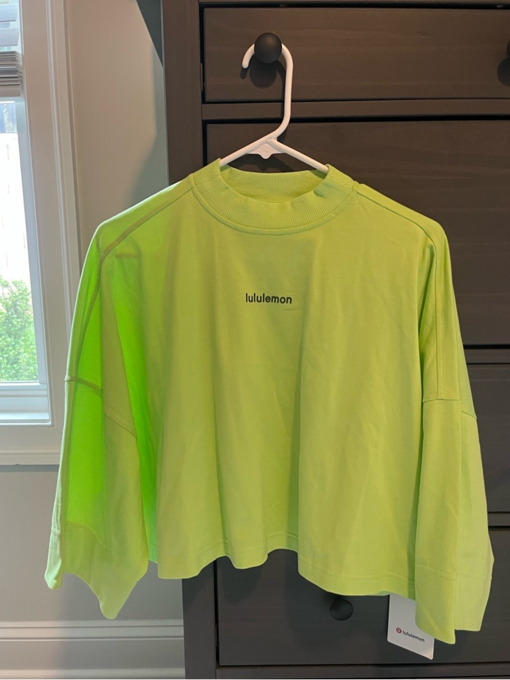 Lululemon Heavyweight Cotton Crop 3/4 sleeve shirt